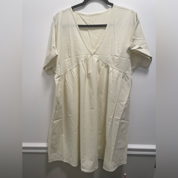 Dresses & Skirts - Short Sleeve Dress Apricot Color